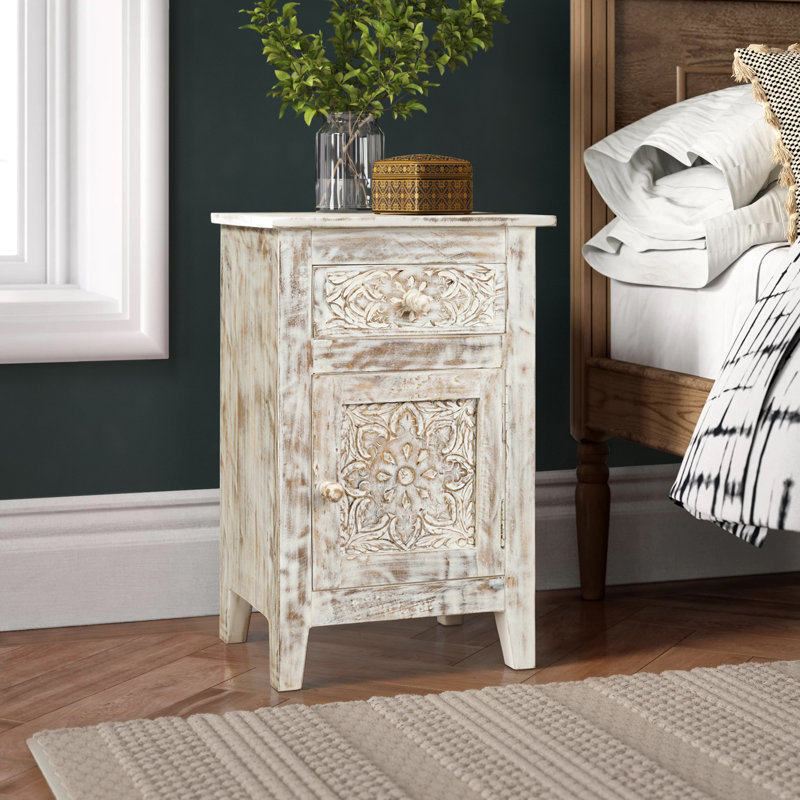 Callimont Solid Wood End Table with Storage & Reviews Joss & Main